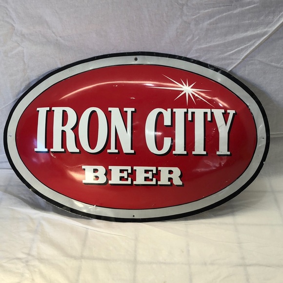 Wall Decor Vintage Iron City Beer Dome Signtin Poshmark